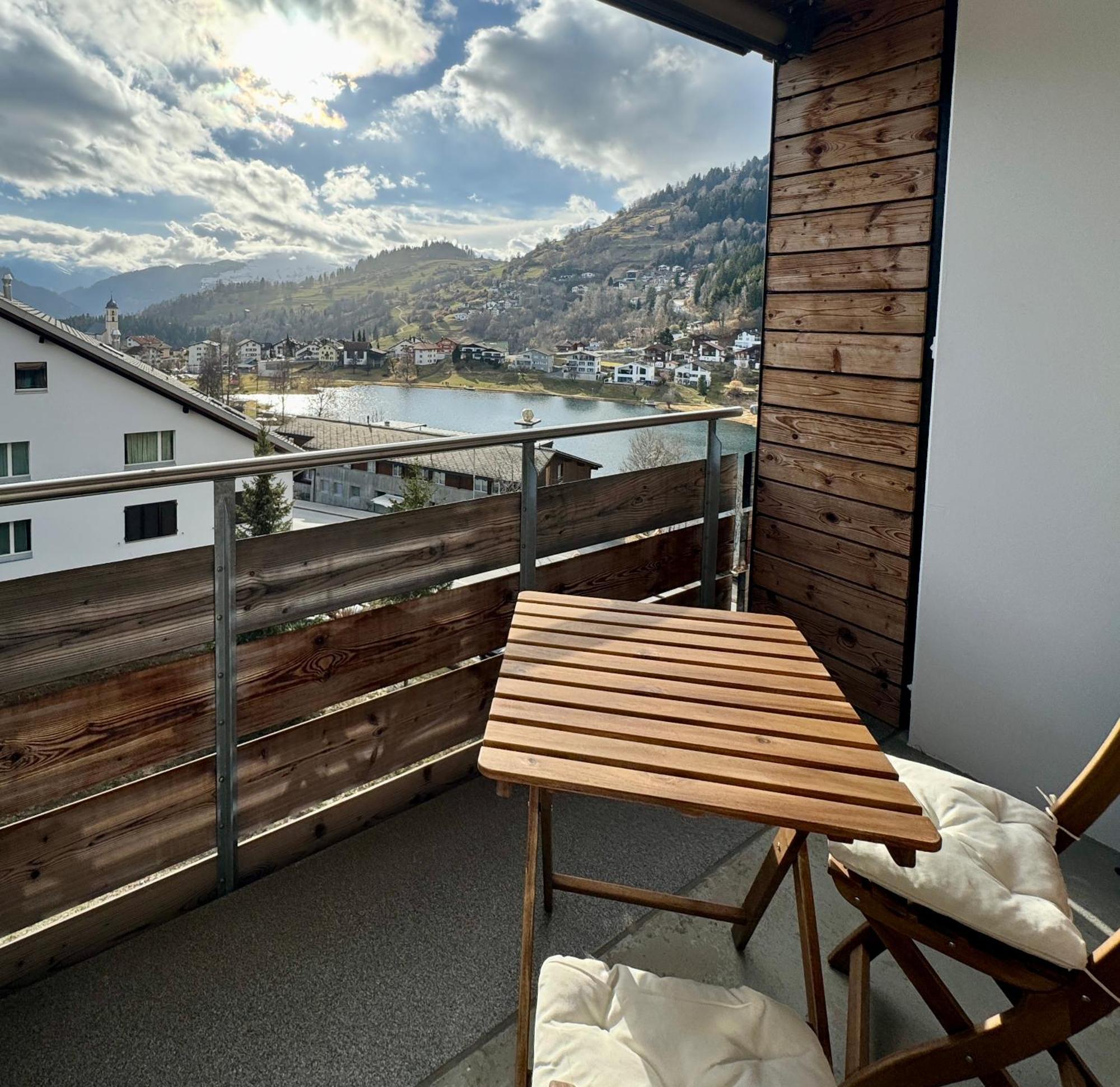 Studio Mit See- Und Bergblick Laax Esterno foto