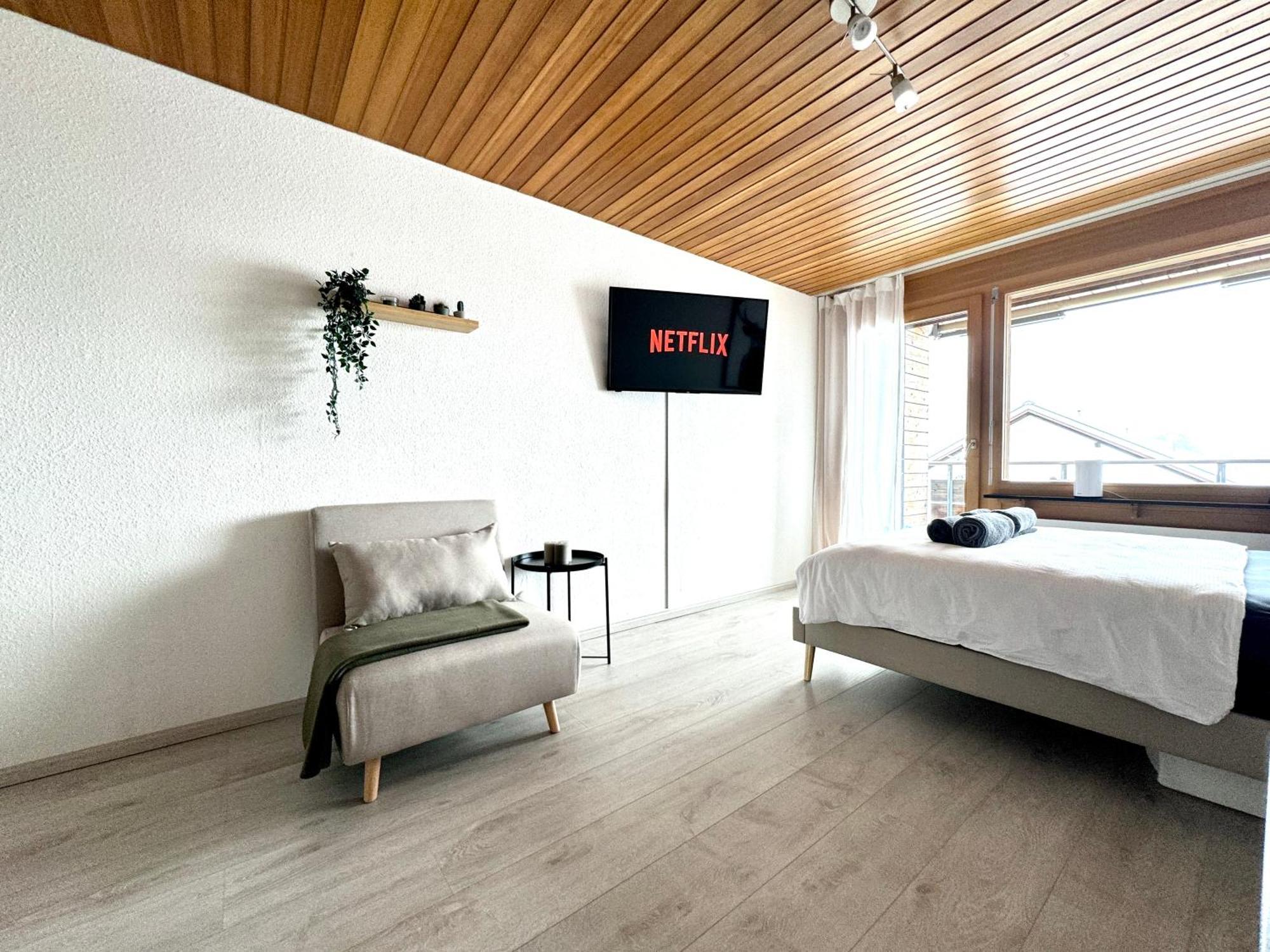 Studio Mit See- Und Bergblick Laax Esterno foto